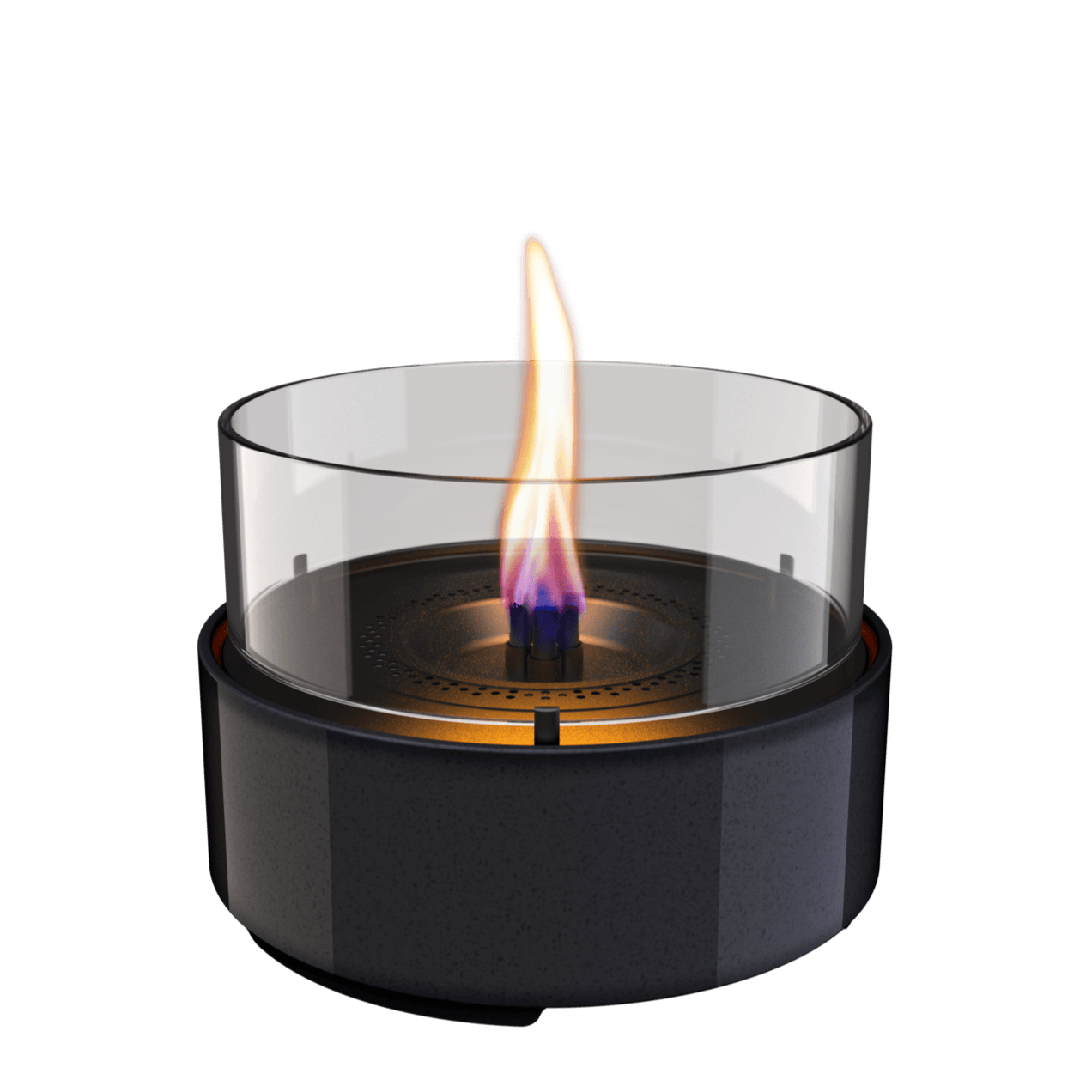 Tenderflame Café 18 Reactive Porcelain candlestick black